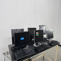 Lot Of Computer Monitors & Keyboards image 0